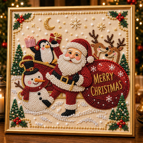 Jolly Santa Claus DIY Diamond Pearl Art Kit GFTONPT493