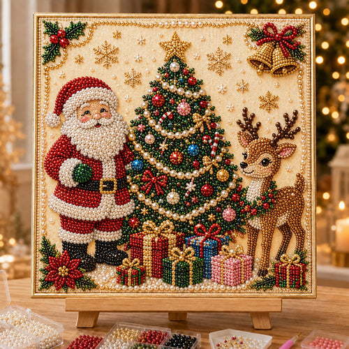 Meet Santa Claus DIY Diamond Pearl Art Kit GFTONPT494