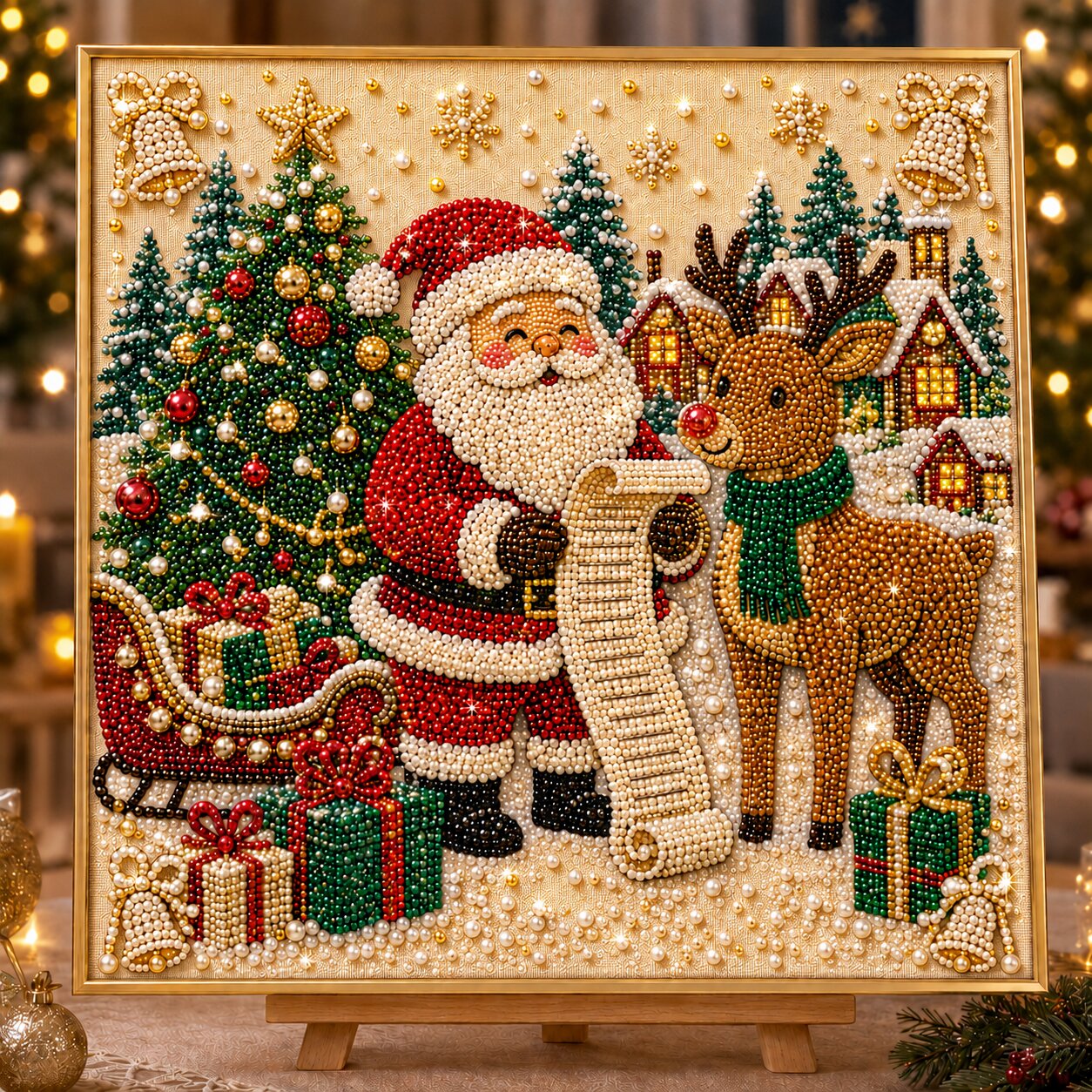 Classic Santa Claus DIY Diamond Pearl Art Kit GFTONPT496