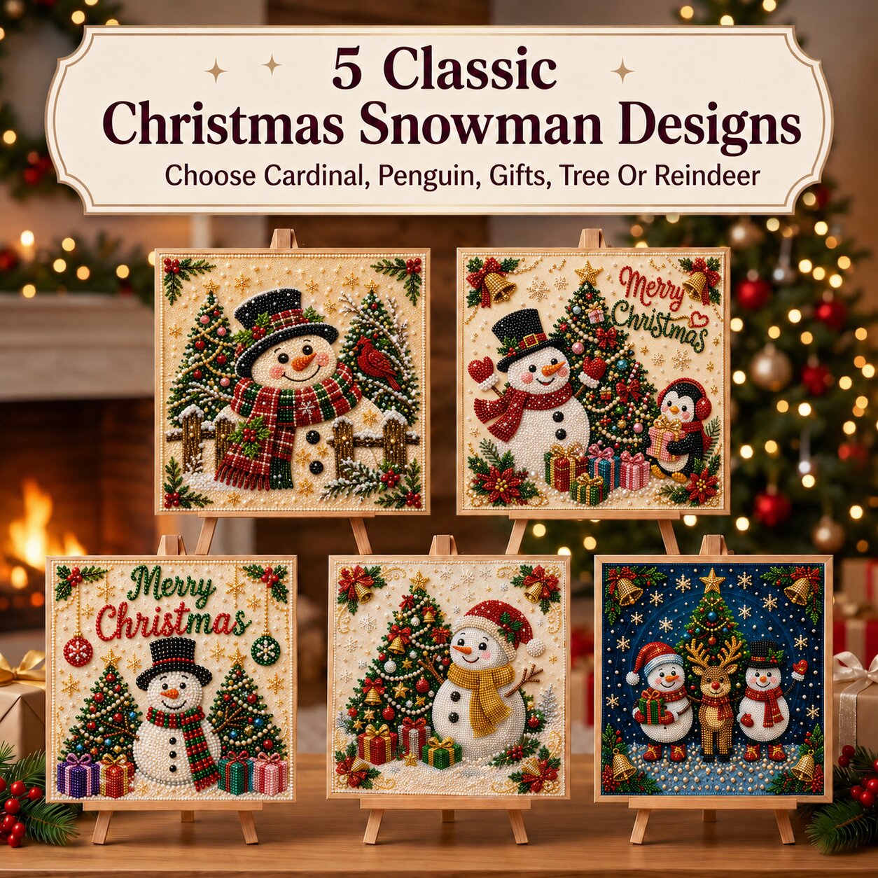 🔥 EARLY CHRISTMAS SALE 49% OFF - Christmas Snowman DIY Diamond Pearl Art Kit GFTONPT514