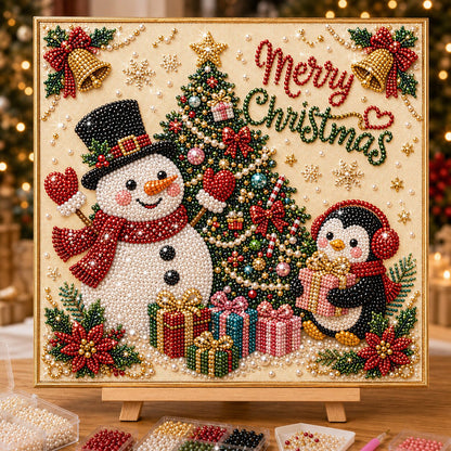 🔥 EARLY CHRISTMAS SALE 49% OFF - Christmas Snowman DIY Diamond Pearl Art Kit GFTONPT514