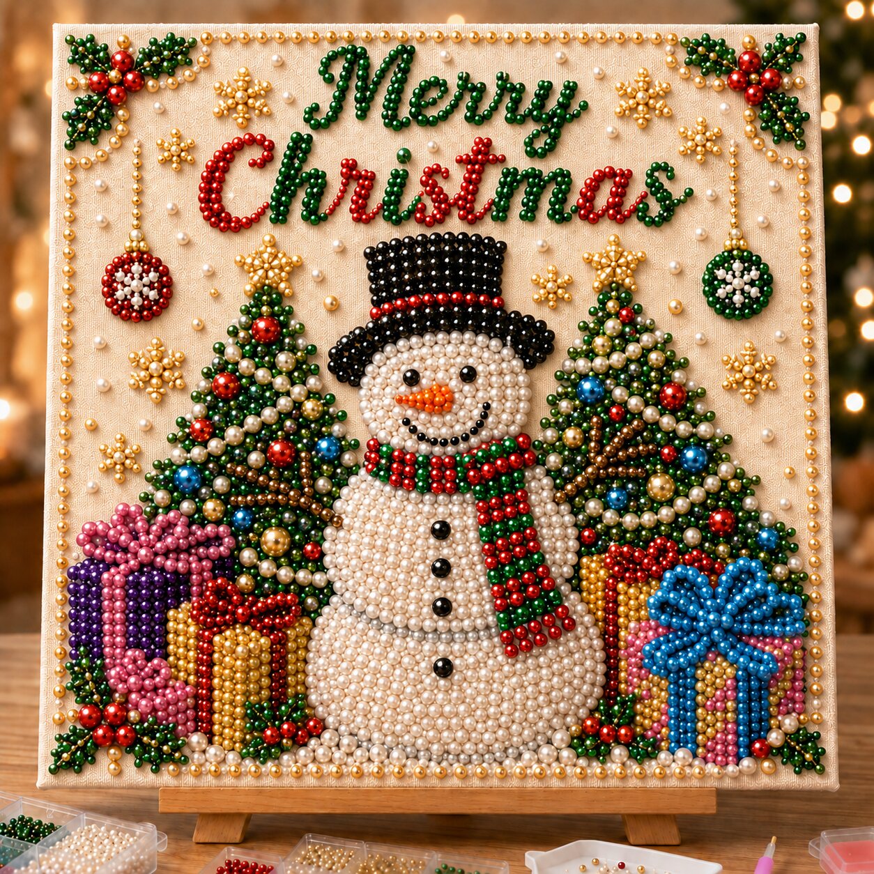 🔥 EARLY CHRISTMAS SALE 49% OFF - Christmas Snowman DIY Diamond Pearl Art Kit GFTONPT514
