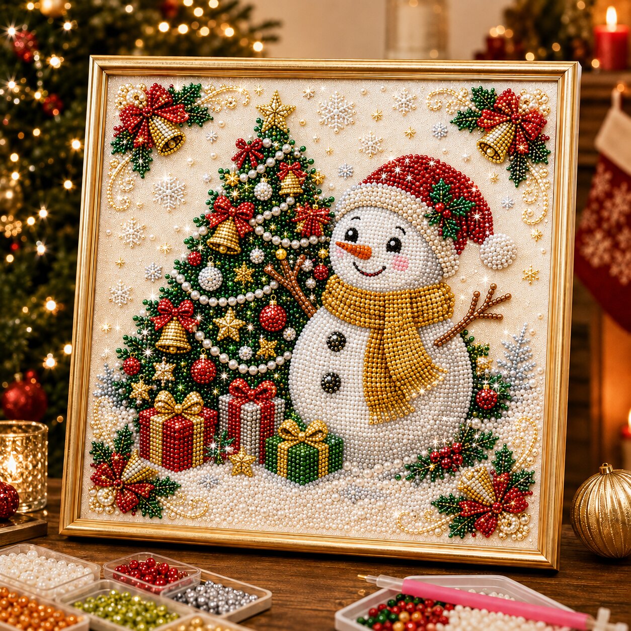 🔥 EARLY CHRISTMAS SALE 49% OFF - Christmas Snowman DIY Diamond Pearl Art Kit GFTONPT514