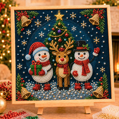 🔥 EARLY CHRISTMAS SALE 49% OFF - Christmas Snowman DIY Diamond Pearl Art Kit GFTONPT514