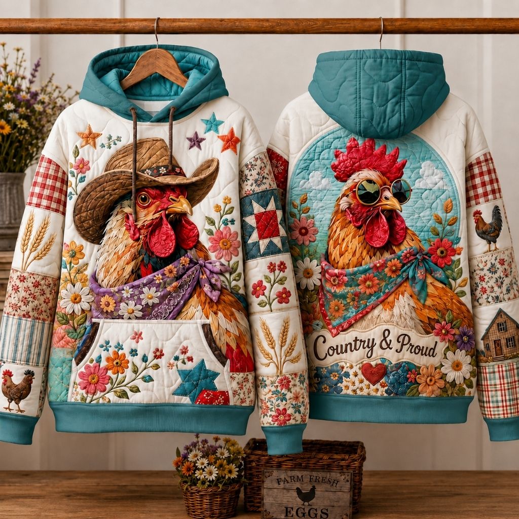 Country Chicken Charm Hoodie GFTONPT590