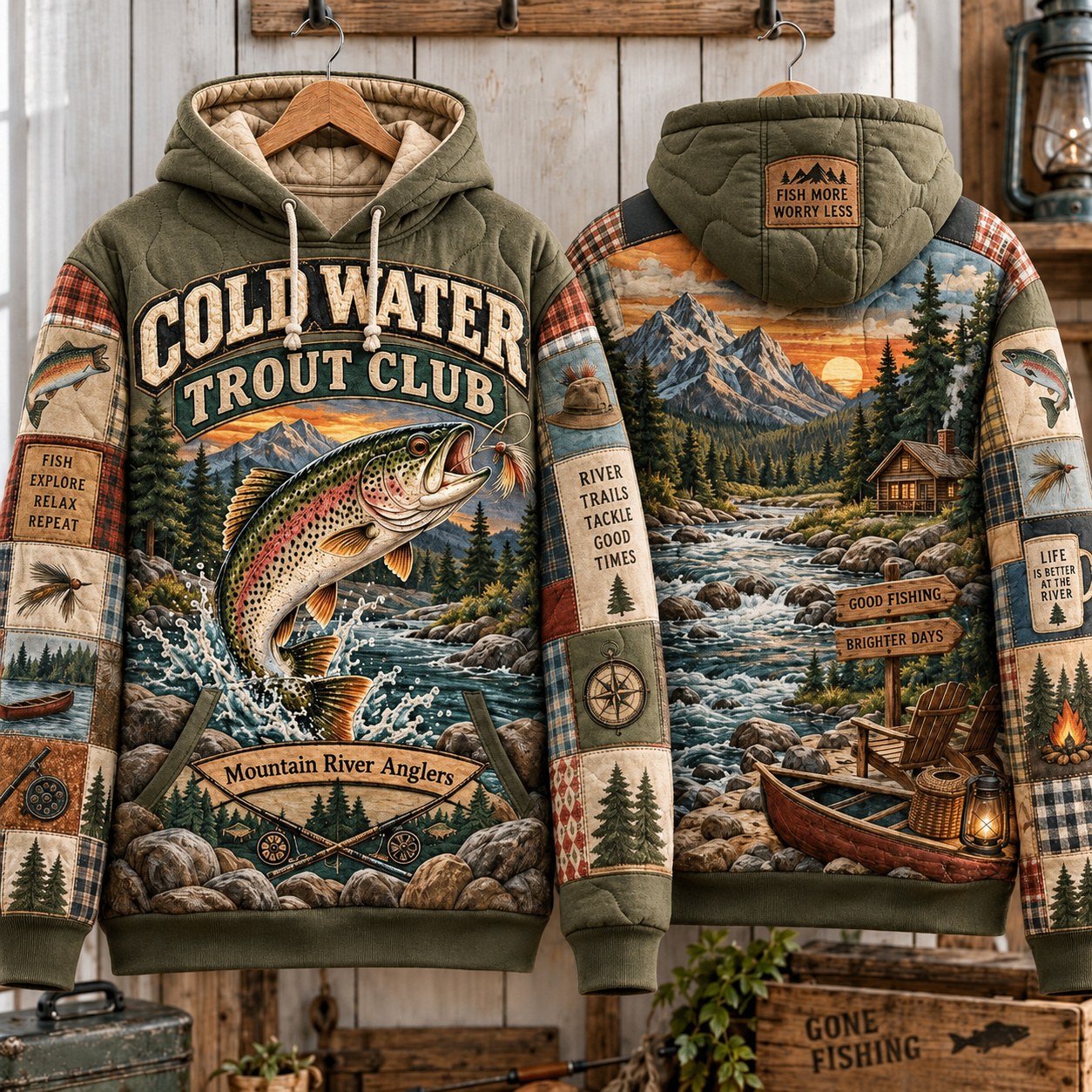 Fishing Lake Life Hoodie GFTONPT620