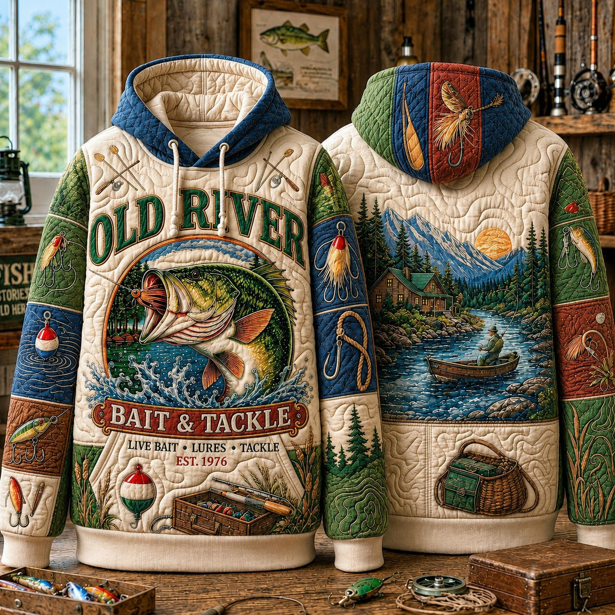 Vintage Fishing Club Hoodie GFTONPT623