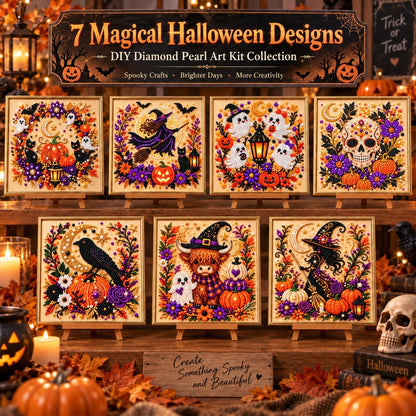 🔥 EARLY HALLOWEEN SALE 49% OFF - Magical Halloween DIY Diamond Pearl Art Kit GFTONPT705