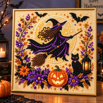 🔥 EARLY HALLOWEEN SALE 49% OFF - Magical Halloween DIY Diamond Pearl Art Kit GFTONPT705