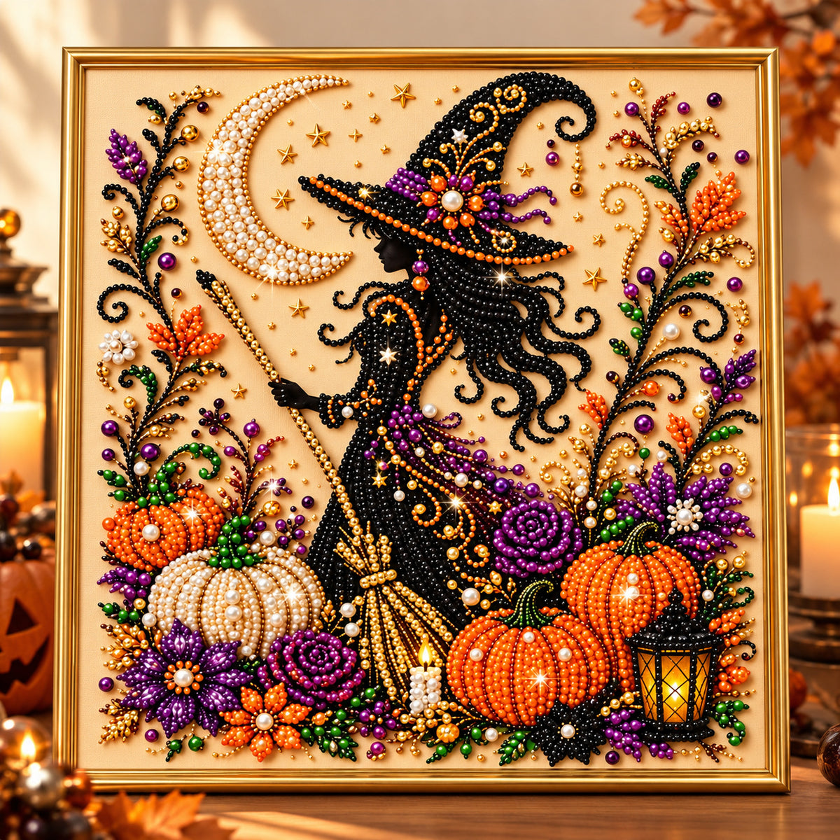 🔥 EARLY HALLOWEEN SALE 49% OFF - Magical Halloween DIY Diamond Pearl Art Kit GFTONPT705