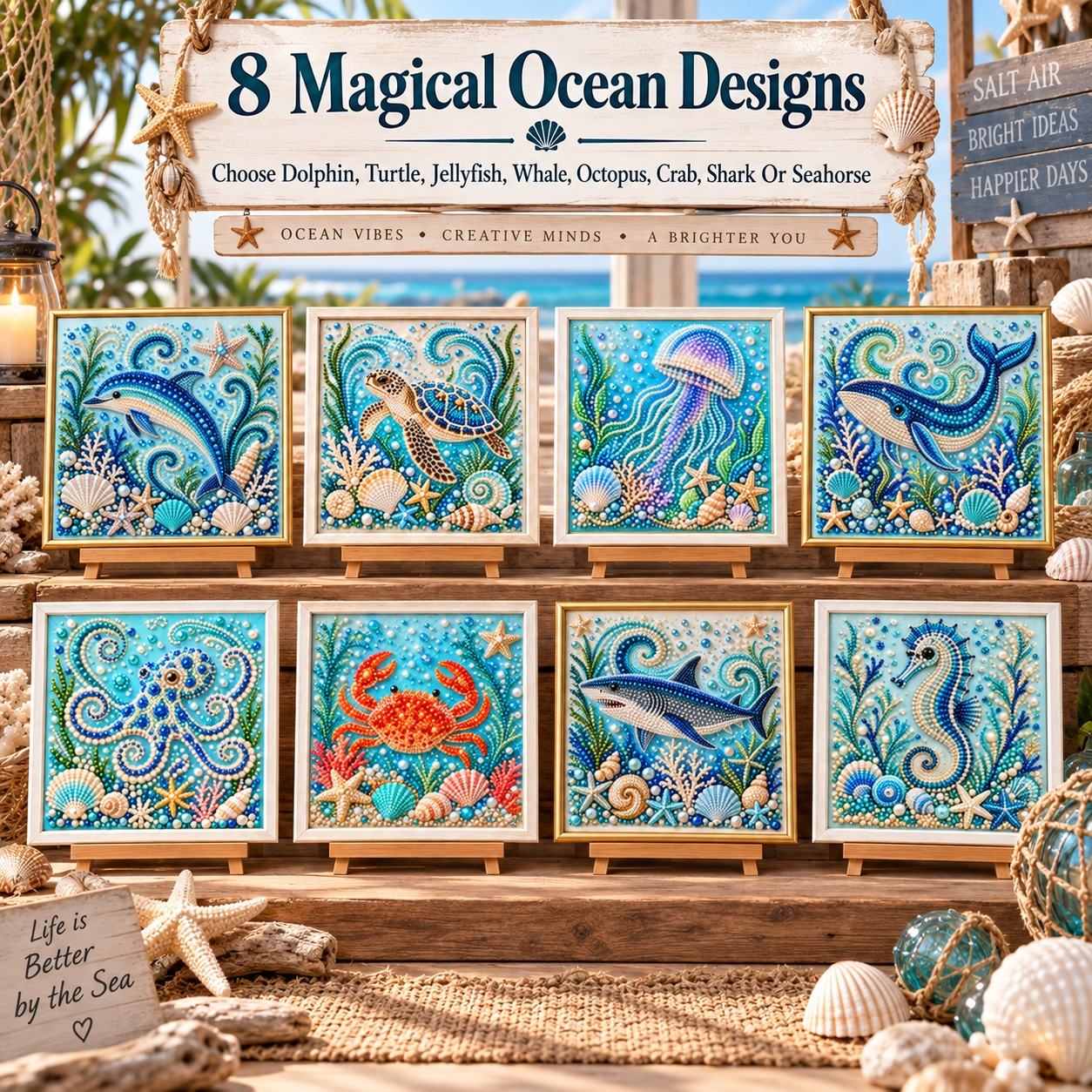 🔥 EARLY CHRISTMAS SALE 49% OFF - Marine Life DIY Diamond Pearl Art Kit GFTONPT712