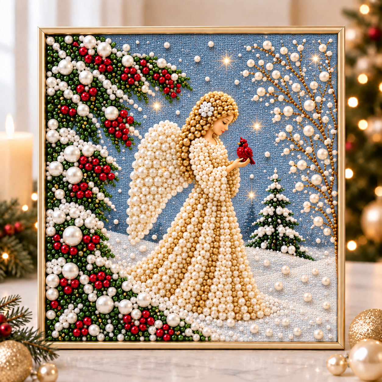 Winter Angel Grace DIY Diamond Pearl Art Kit GFTONPT720