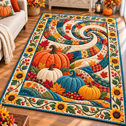 Autumn Pumpkin Blessings Area Rug GFTONPT845