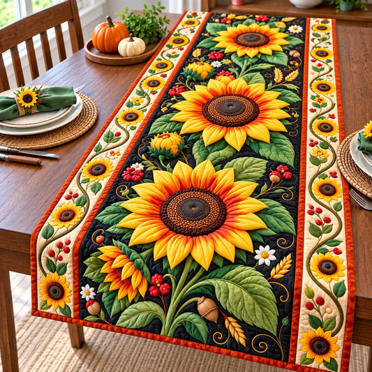 Sunflower Meadow Magic Quilted Table Runner GFTONPT851