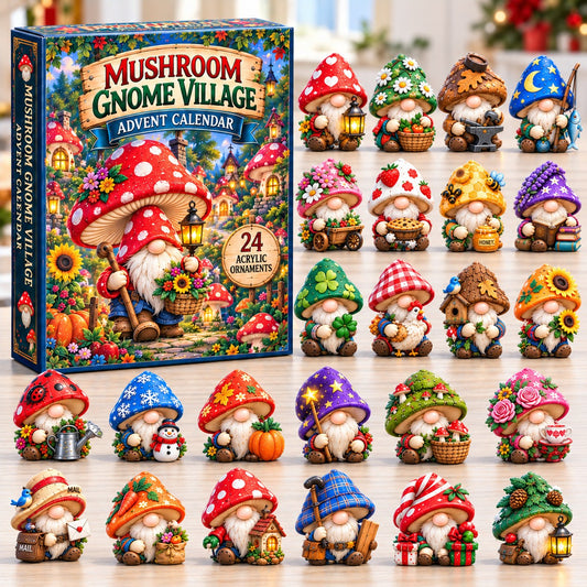 Mushroom Gnome Village Advent Calendar 2026 GFTONPT891