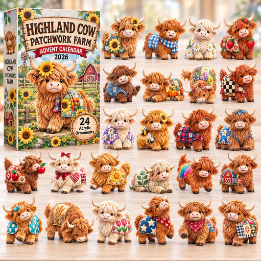Highlandcow Farmhouse Advent Calendar 2026 GFTONPT909