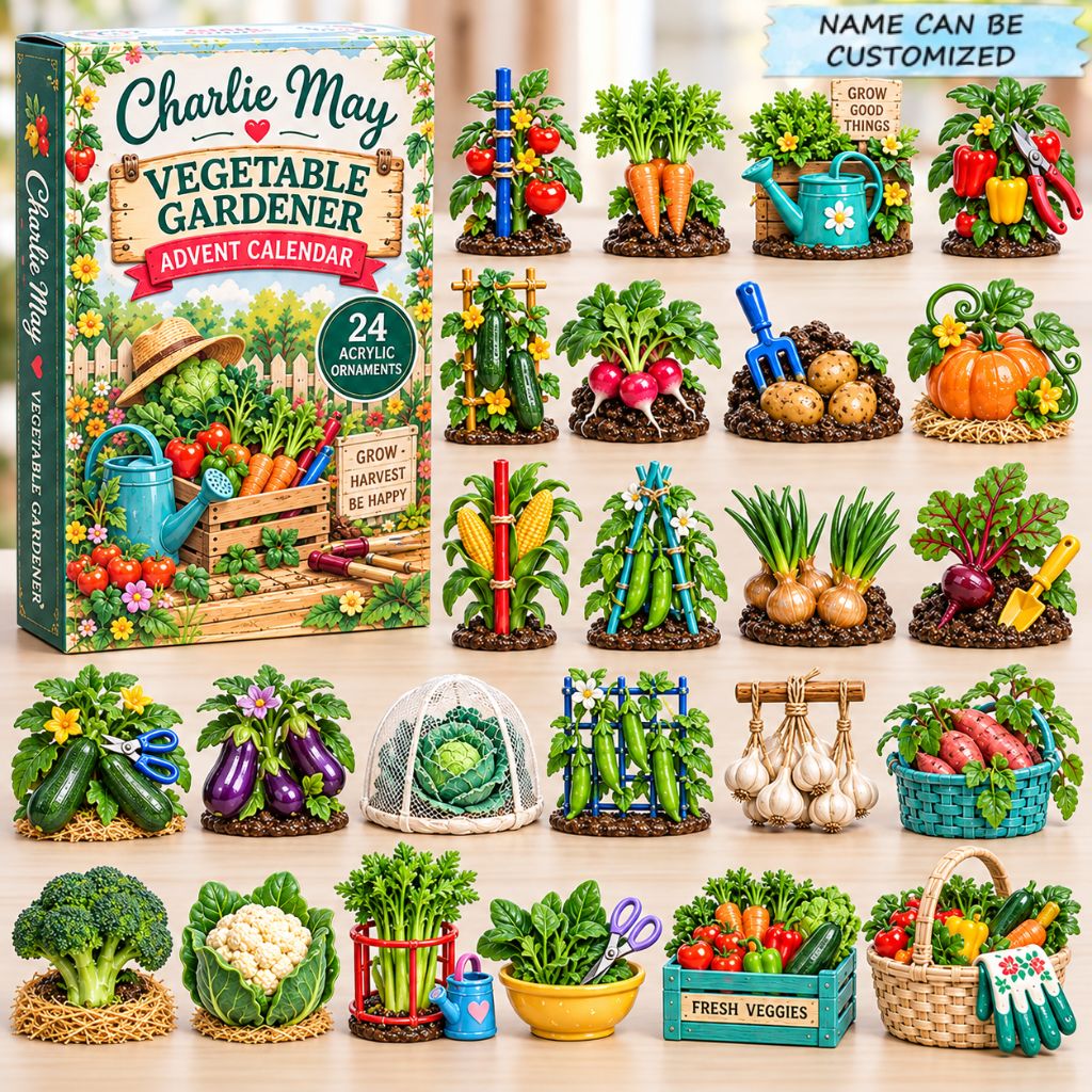 Custom Name Vegetable Gardener Advent Calendar 2026 GFTONPT927