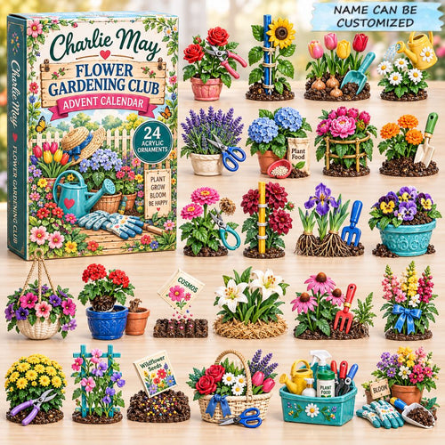 Custom Name Flower Gardener Advent Calendar 2026 GFTONPT928