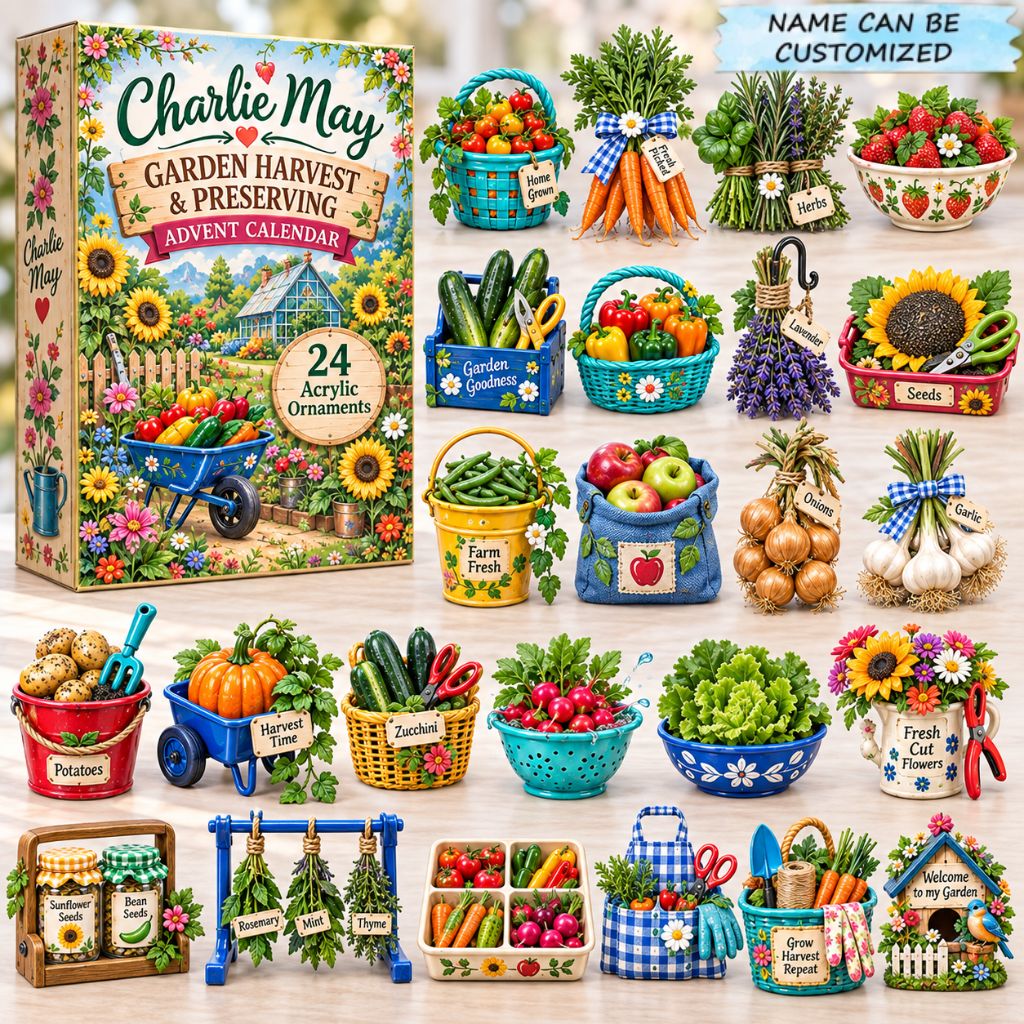 Custom Name Garden Harvest Advent Calendar 2026 GFTONPT930