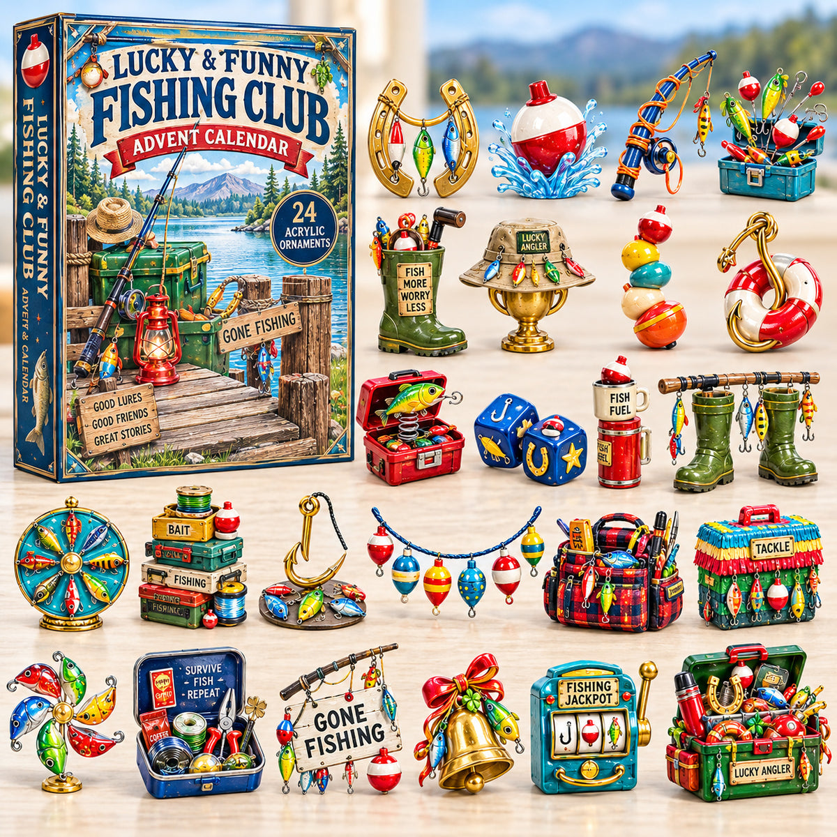 Lucky Funny Fishing Club Advent Calendar 2026 GFTONPT950