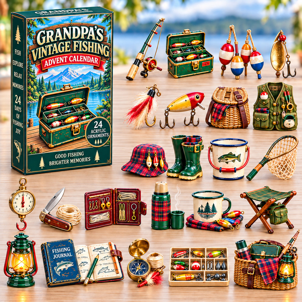 Grandpa Vintage Fishing Collection Advent Calendar 2026 GFTONPT954