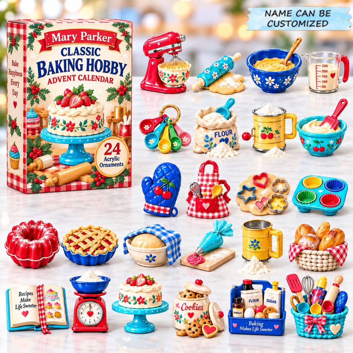 Custom Name Classic Baking Hobby Advent Calendar 2026 QTCUZ GFTONPT967