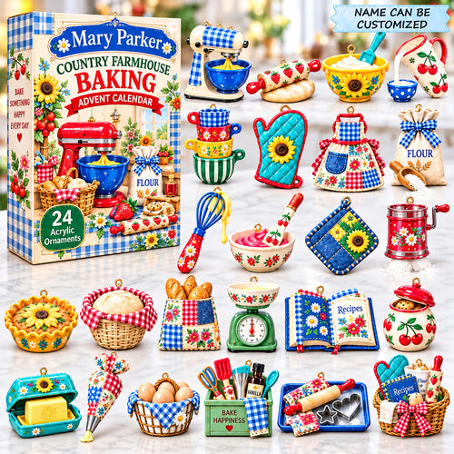 Custom Name Country Farmhouse Baking Advent Calendar 2026 QTCUZ GFTONPT968