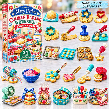Custom Name Cookie Baking Workshop Advent Calendar 2026 QTCUZ GFTONPT970