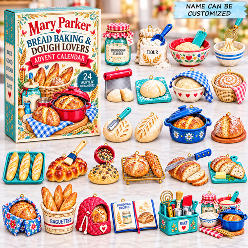 Custom Name Bread Baking Dough Lovers Advent Calendar 2026 QTCUZ GFTONPT971
