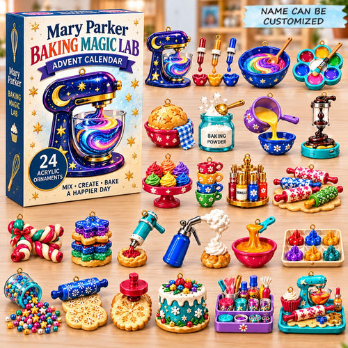 Custom Name Baking Magic Lab Advent Calendar 2026 QTCUZ GFTONPT972