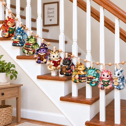 Legends Dragon Book Custom Shape Quilted Garland GFTONPT976