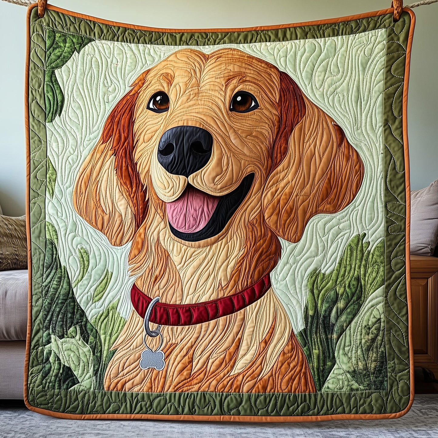 Golden Retriever Quilted Blanket GFTONT004