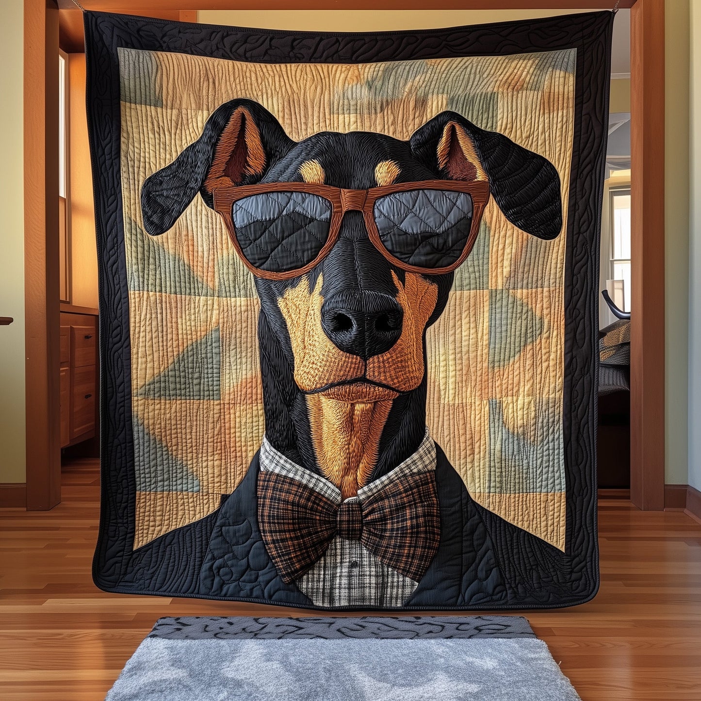 Dobermann Quilted Blanket GFTONT008