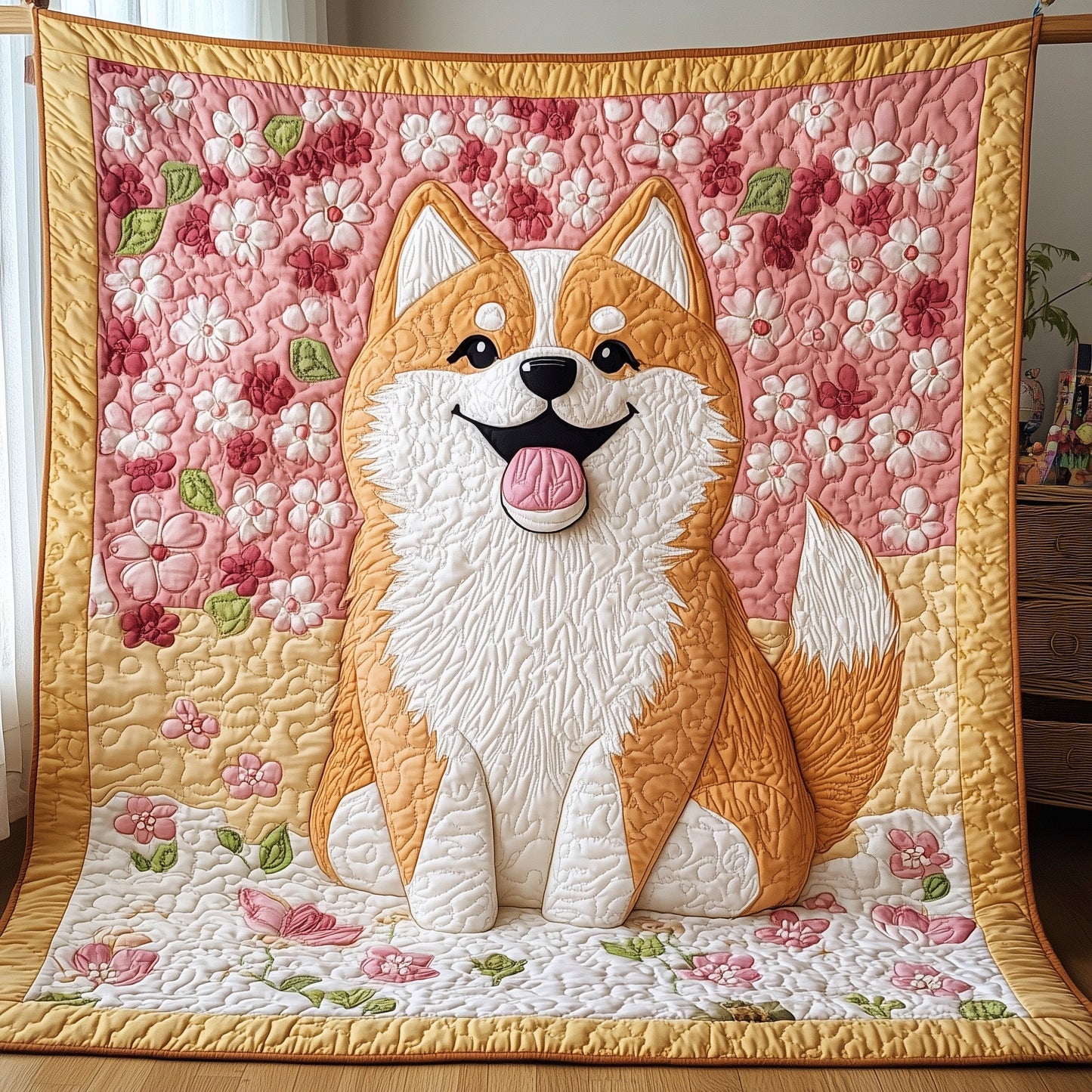 Shiba Quilted Blanket GFTONT036