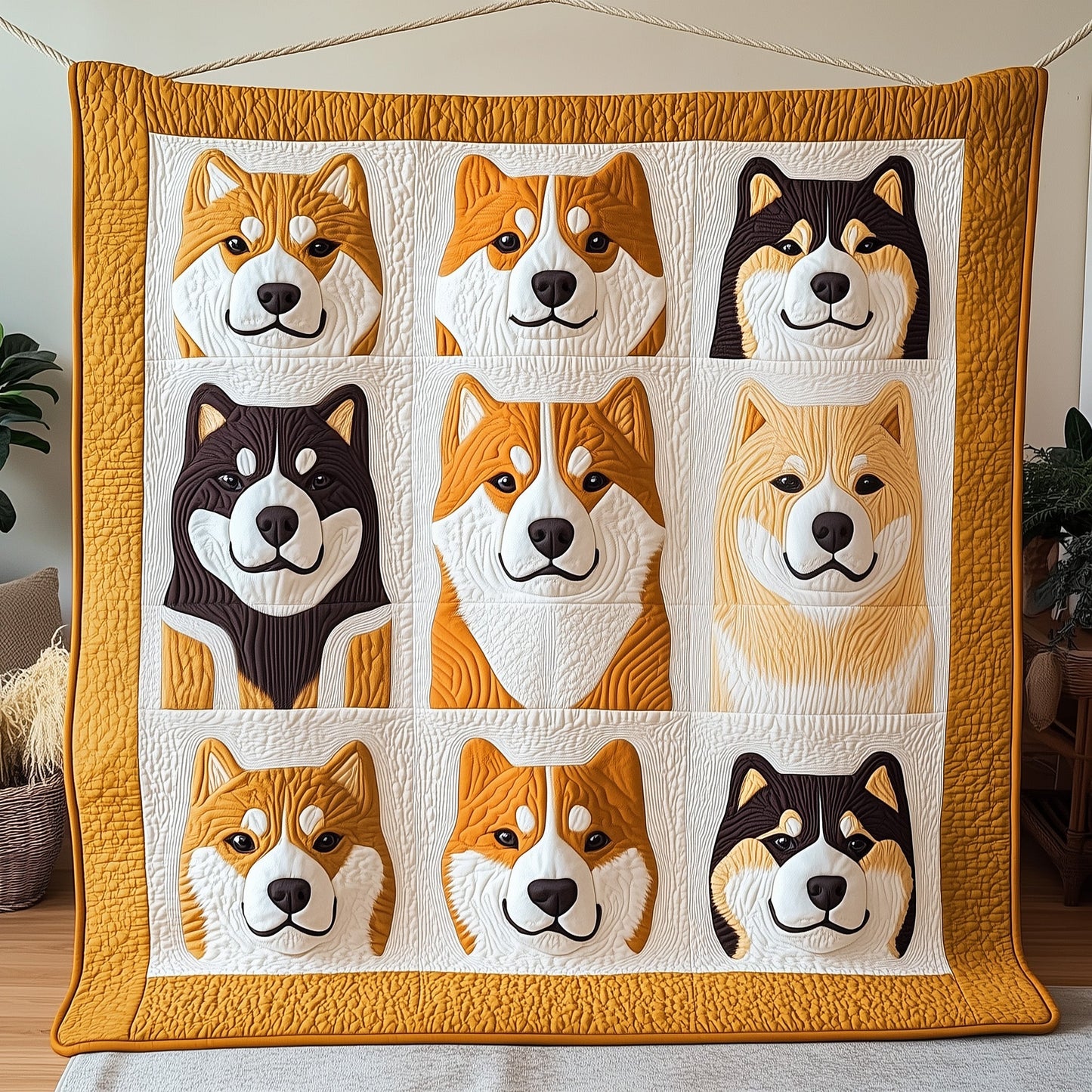 Shiba Quilted Blanket GFTONT053