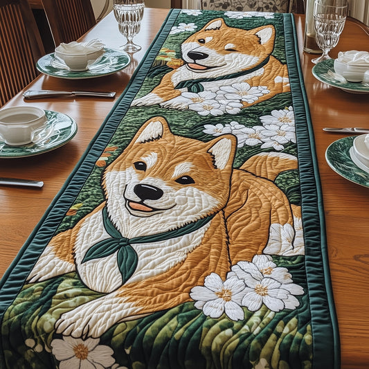Shiba Quilted Table Runner GFTONT072