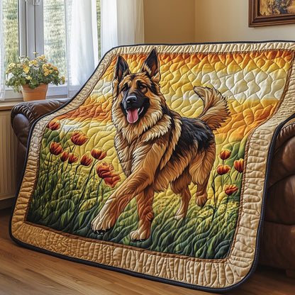 German Shepherd Quilted Blanket GFTONT075