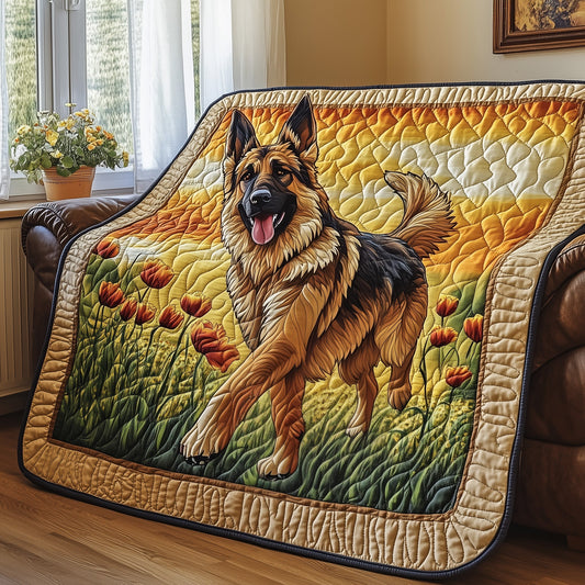 German Shepherd Quilted Blanket GFTONT075