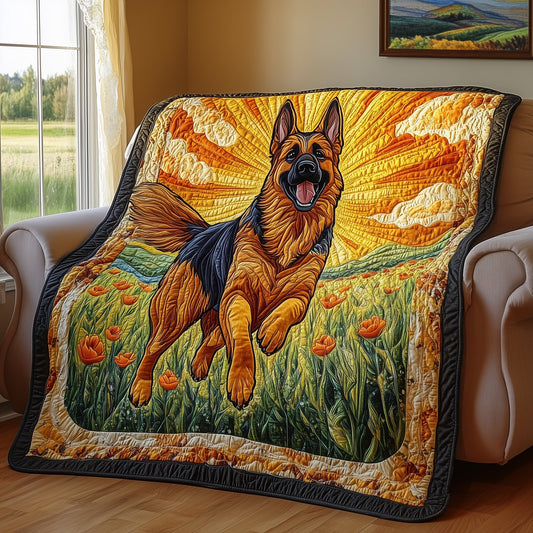 German Shepherd Quilted Blanket GFTONT076