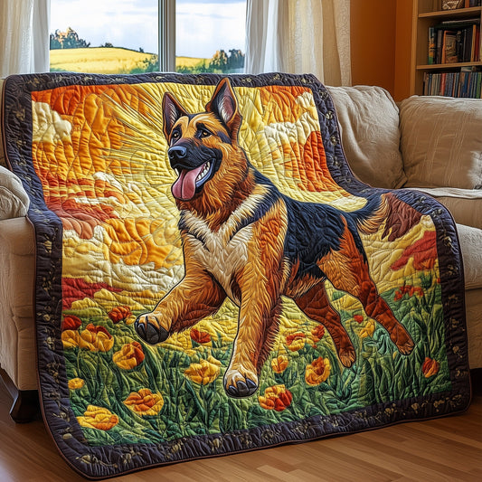 German Shepherd Quilted Blanket GFTONT077