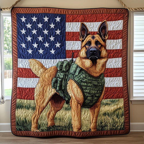 German Shepherd Quilted Blanket GFTONT080