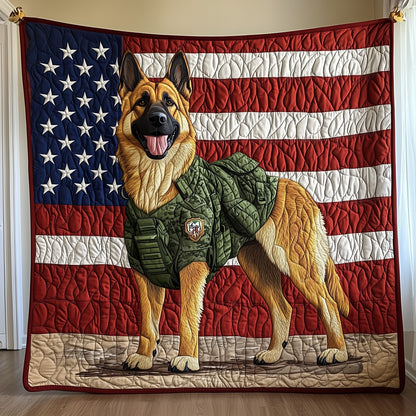 German Shepherd Quilted Blanket GFTONT081