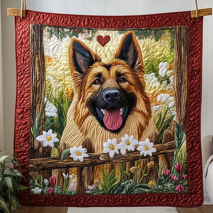 German Shepherd Quilted Blanket GFTONT083