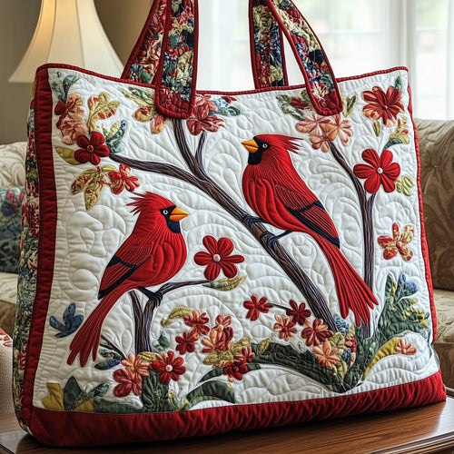 Cardinal Love Quilted Tote Bag GFTONT1014