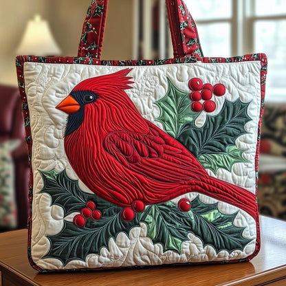 Holly Cardinal Quilted Tote Bag GFTONT1018