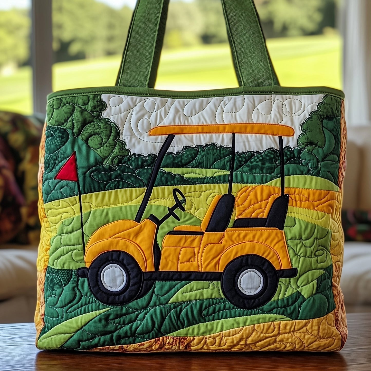 Golf Cart Quilted Tote Bag GFTONT1020