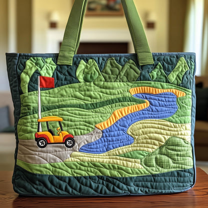 Golf Course Quilted Tote Bag GFTONT1026