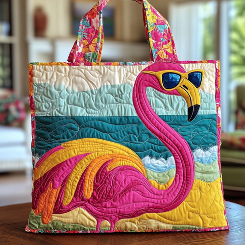 Summer Flamingo Quilted Tote Bag GFTONT1045