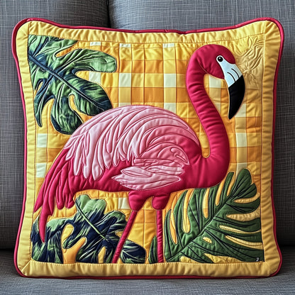 Tropical Flamingo Quilted Pillow Case GFTONT1106