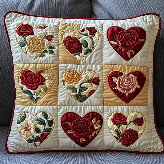 Rustic Heart Quilted Pillow Case GFTONT1107